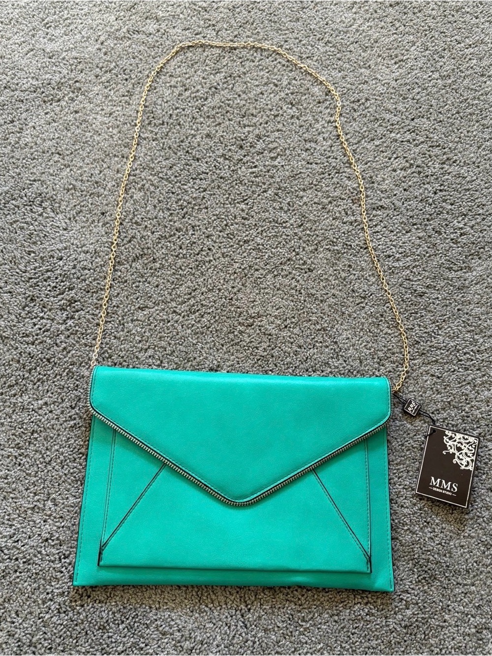 MMS Design Studio Green/Blue/Aqua Purse NWD